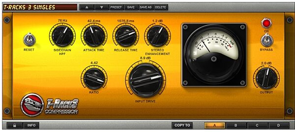 open zoom image for IK Multimedia T-RackS 3 Singles Mastering Software (Mac and Windows), Classic Compressor
