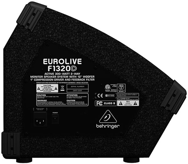 open zoom image for Behringer F1320D Powered Floor Monitor (300 Watts, 1x12"), Side