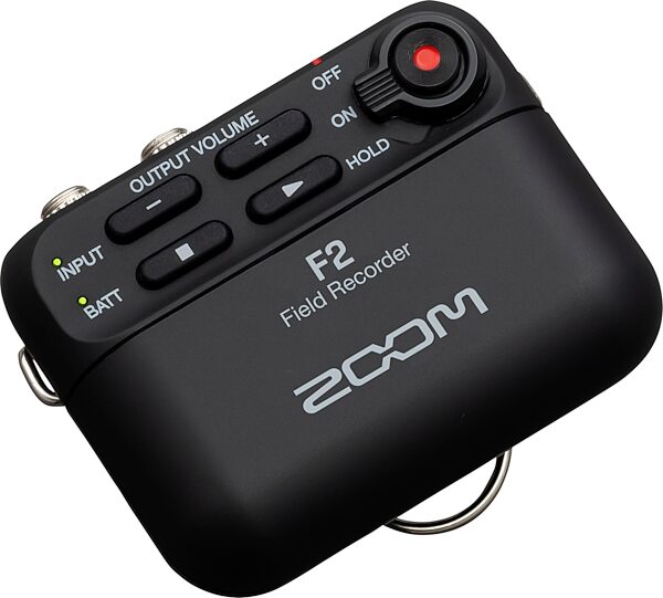 open zoom image for Zoom F2 Field Audio Recorder with Lavalier Microphone, New, Angle