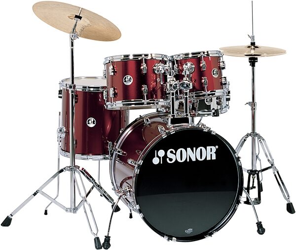 open zoom image for Sonor Force 507 Stage1 Standard 5-Piece Drum Kit, Wine Red