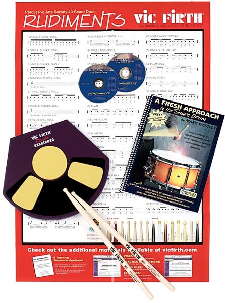 open zoom image for Vic Firth Fresh Approach Drummer Starter Pack, Main