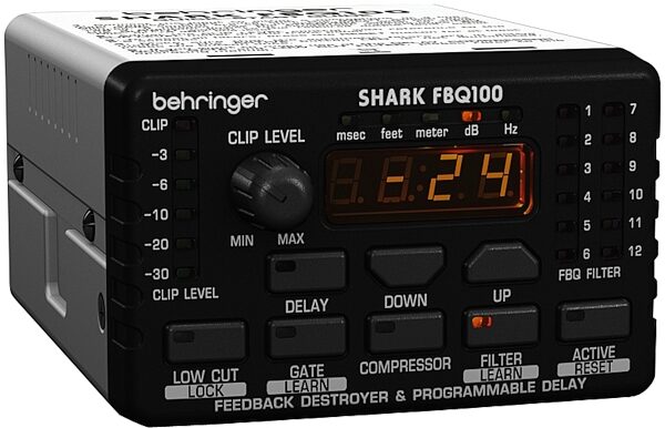 open zoom image for Behringer FBQ100 Shark Feedback Destroyer, Left
