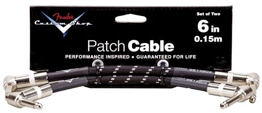 open zoom image for Fender Guitar Instrument Patch Cable, Black Tweed