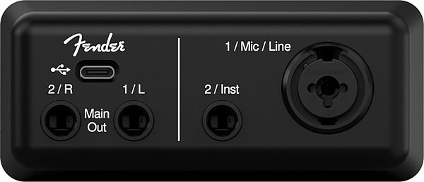 open zoom image for Fender AudioBox Go 2x2 USB-C Audio Interface, Open Box (Very Good), Action Position Back