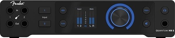 open zoom image for Fender Quantum HD 2 USB-C Recording Interface, New, Action Position Back