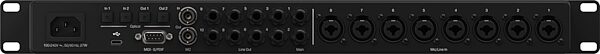 open zoom image for Fender Quantum HD 8 26x30 USB-C Audio Recording Interface, New, Action Position Back