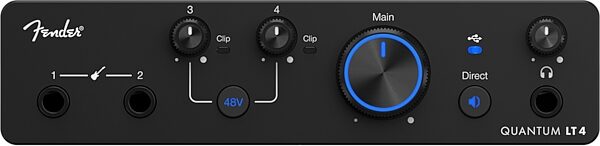 open zoom image for Fender Quantum LT 4 4x2 USB-C Audio Interface, New, Action Position Back