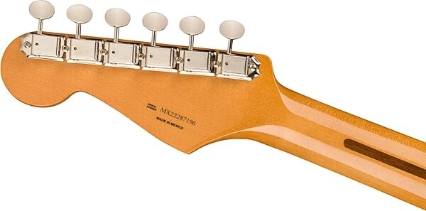 open zoom image for Fender Vintera II '50s Stratocaster Electric Guitar, Maple Fingerboard (with Gig Bag), Black, Open Box (Very Good), Action Position Back