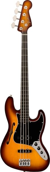 open zoom image for Fender Limited Edition Suona Jazz Thinline Electric Bass (with Case), Action Position Back