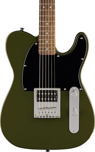open zoom image for Squier Sonic Esquire Electric Guitar, Olive, Action Position Back