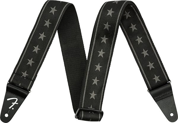 open zoom image for Fender Nylon Guitar Strap, Stars and Stripes, Action Position Back