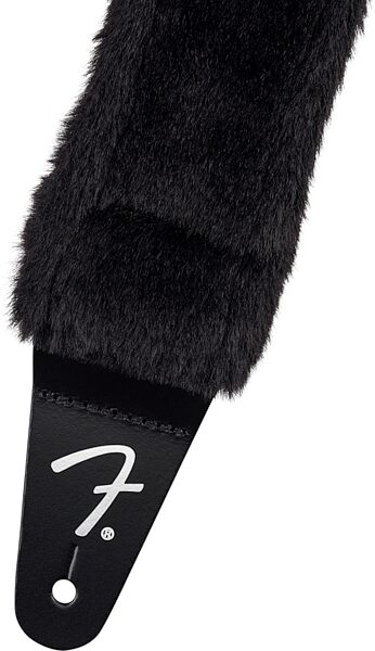 open zoom image for Fender Poodle Plush Strap, Black, Action Position Back