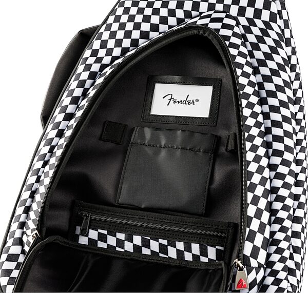 open zoom image for Fender Deluxe Electric Guitar Gig Bag, Action Position Back