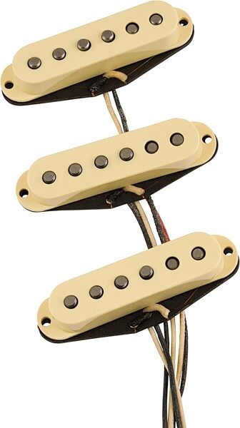 open zoom image for Fender Pure Vintage 61 Stratocaster Pickups, Aged White, Action Position Back