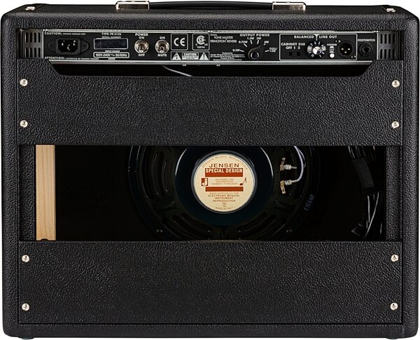 open zoom image for Fender Tone Master Princeton Reverb Guitar Combo Amplifier (50 Watts, 1x10"), New, Action Position Back