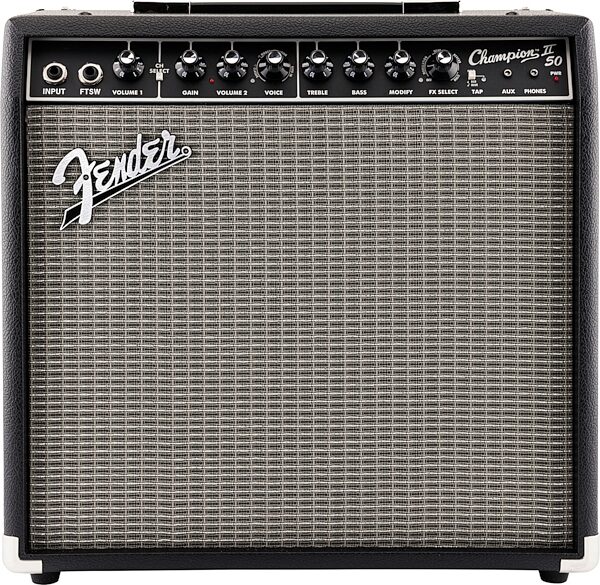 open zoom image for Fender Champion II 50 Guitar Combo Amplifier (1x12", 50 Watts), New, Action Position Back