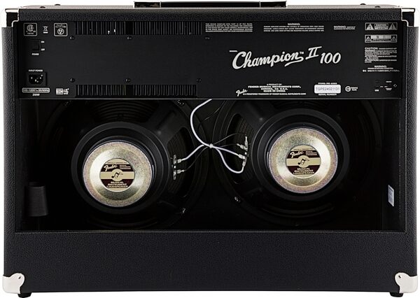 open zoom image for Fender Champion II 100 Guitar Combo Amplifier (2x12", 100 Watts), New, Action Position Back