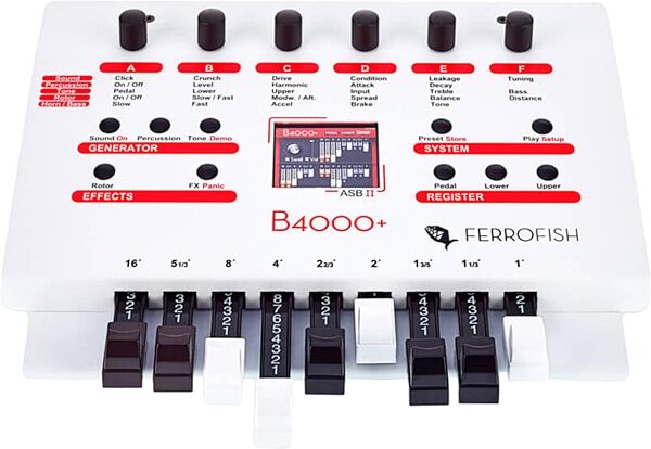 open zoom image for Ferrofish B4000 Plus Drawbar Organ Module, New, Action Position Back