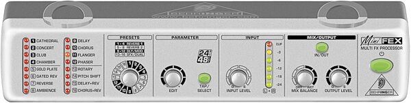 open zoom image for Behringer FEX800 MINIFEX Ultra Compact 24-Bit Stereo Multi-Effects Processor, Main