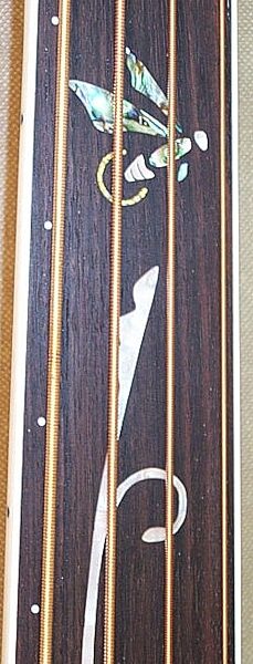 open zoom image for Michael Kelly Firefly 4 Fretless Acoustic-Electric Bass, Inlays