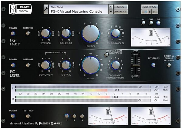 open zoom image for Slate Digital FG-X Virtual Mastering Processor Software (Mac and Windows), Main
