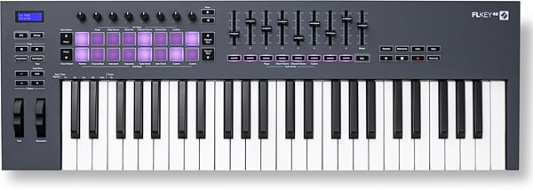 open zoom image for Novation FLkey 49 USB MIDI Keyboard Controller for FL Studio, 49-Key, New, Action Position Back
