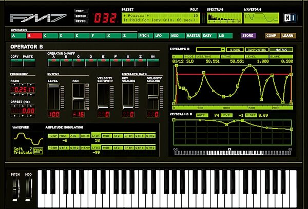 open zoom image for Native Instruments FM7 Software Synth (Macintosh and Windows), Main