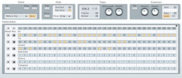 open zoom image for Native Instruments FM8 Software Synth (Macintosh and Windows), Arpeggiator