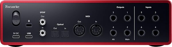 open zoom image for Focusrite Scarlett 16i16 Gen 4 USB Audio Interface, New, Action Position Back