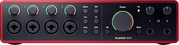 open zoom image for Focusrite Scarlett 18i16 Gen 4 USB Audio Interface, New, Action Position Back