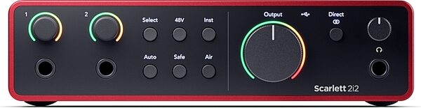 open zoom image for Focusrite Scarlett 2i2 Studio Gen 4 Audio Interface Recording Package, New, Action Position Back