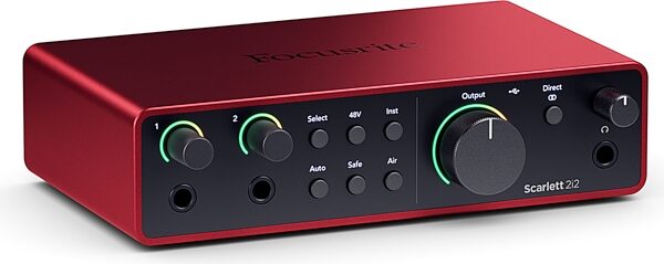 open zoom image for Focusrite Scarlett 2i2 Studio Gen 4 Audio Interface Recording Package, New, Action Position Back