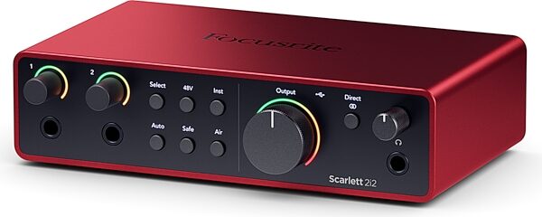 open zoom image for Focusrite Scarlett 2i2 Studio Gen 4 Audio Interface Recording Package, New, Action Position Back