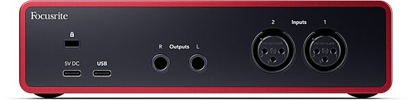 open zoom image for Focusrite Scarlett 2i2 Gen 4 USB Audio Interface, New, Rear