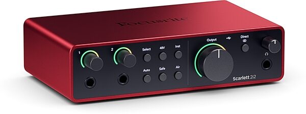 open zoom image for Focusrite Scarlett 2i2 Gen 4 USB Audio Interface, New, Left