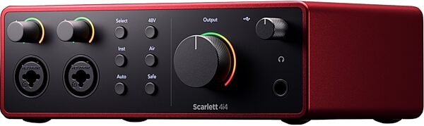 open zoom image for Focusrite Scarlett 4i4 Gen 4 USB Audio Interface, Open Box (Very Good), Angle