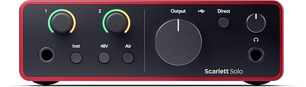 open zoom image for Focusrite Scarlett Solo Studio Gen 4 Audio Interface Recording Package, New, Action Position Back
