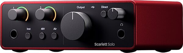 open zoom image for Focusrite Scarlett Solo Studio Gen 4 Audio Interface Recording Package, New, Action Position Back
