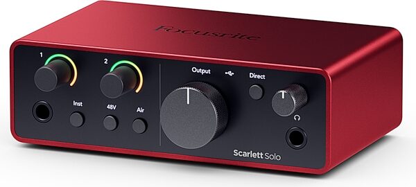 open zoom image for Focusrite Scarlett Solo Studio Gen 4 Audio Interface Recording Package, New, Action Position Back