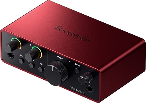 open zoom image for Focusrite Scarlett Solo Studio Gen 4 Audio Interface Recording Package, New, Action Position Back