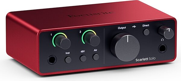open zoom image for Focusrite Scarlett Solo Gen 4 USB Audio Interface, New, Action Position Back