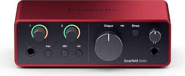 open zoom image for Focusrite Scarlett Solo Gen 4 USB Audio Interface, New, Action Position Back