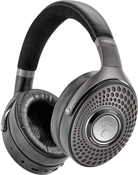 open zoom image for Focal Bathys Wireless Noise-Cancelling Headphones, Black Silver, Open Box (Like New), Action Position Back