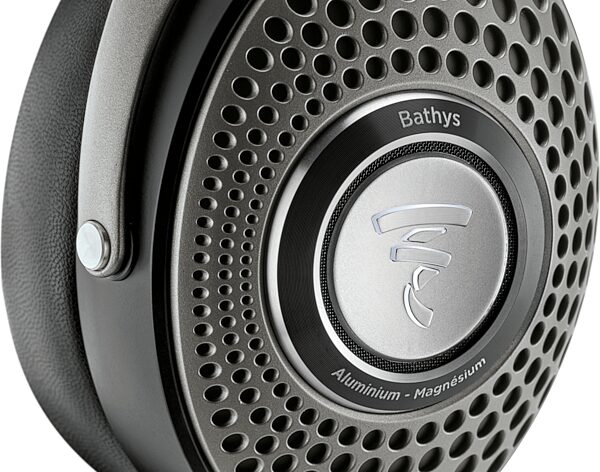 open zoom image for Focal Bathys Wireless Noise-Cancelling Headphones, Black Silver, Open Box (Like New), Action Position Back
