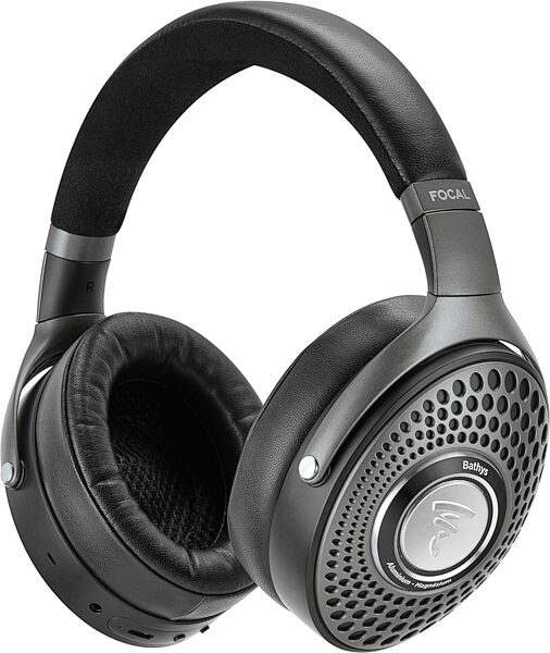 open zoom image for Focal Bathys Wireless Noise-Cancelling Headphones, Black Silver, Open Box (Like New), Action Position Back