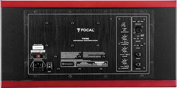 open zoom image for Focal Twin6 Powered Studio Monitor, Single Speaker, Red, Main with all components Front