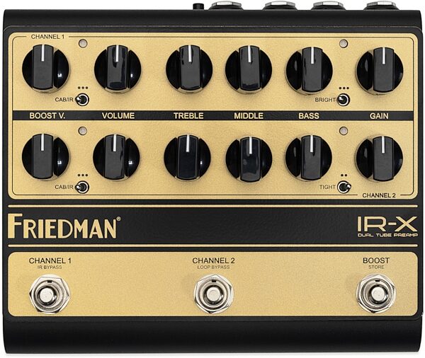open zoom image for Friedman IR-X Dual-Channel Tube Preamp High Voltage DI/IR Direct Box, New, Action Position Back