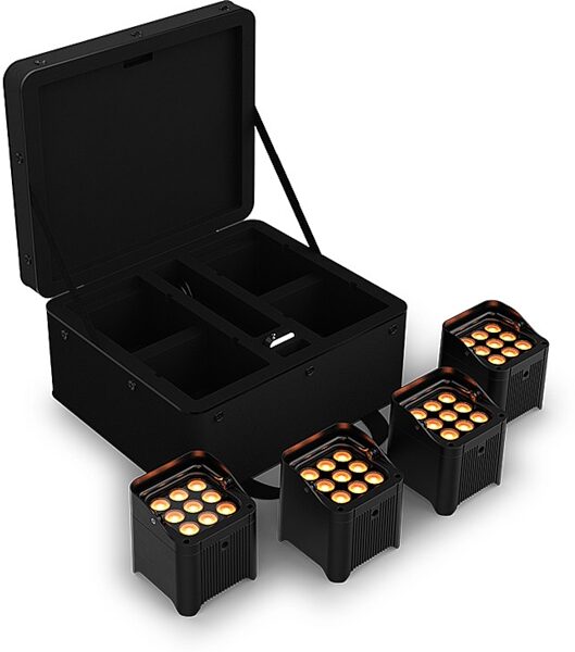 open zoom image for Chauvet DJ Freedom Par Q9 X4 Lighting Package, Open Box (Like New), Package Right
