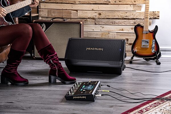 open zoom image for HeadRush FRFR112 MKII Bluetooth Powered Speaker Cabinet (2500 Watts), New, Action Position Back