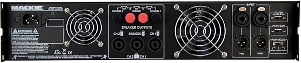 open zoom image for Mackie FRS1700 Pro Lightweight Amplifier (1660 Watts), Back Panel